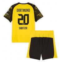 Stroje piłkarskie Borussia Dortmund Marcel Sabitzer #20 Koszulka Podstawowej dla dzieci 2025-26 Krótki Rękaw (+ szorty)